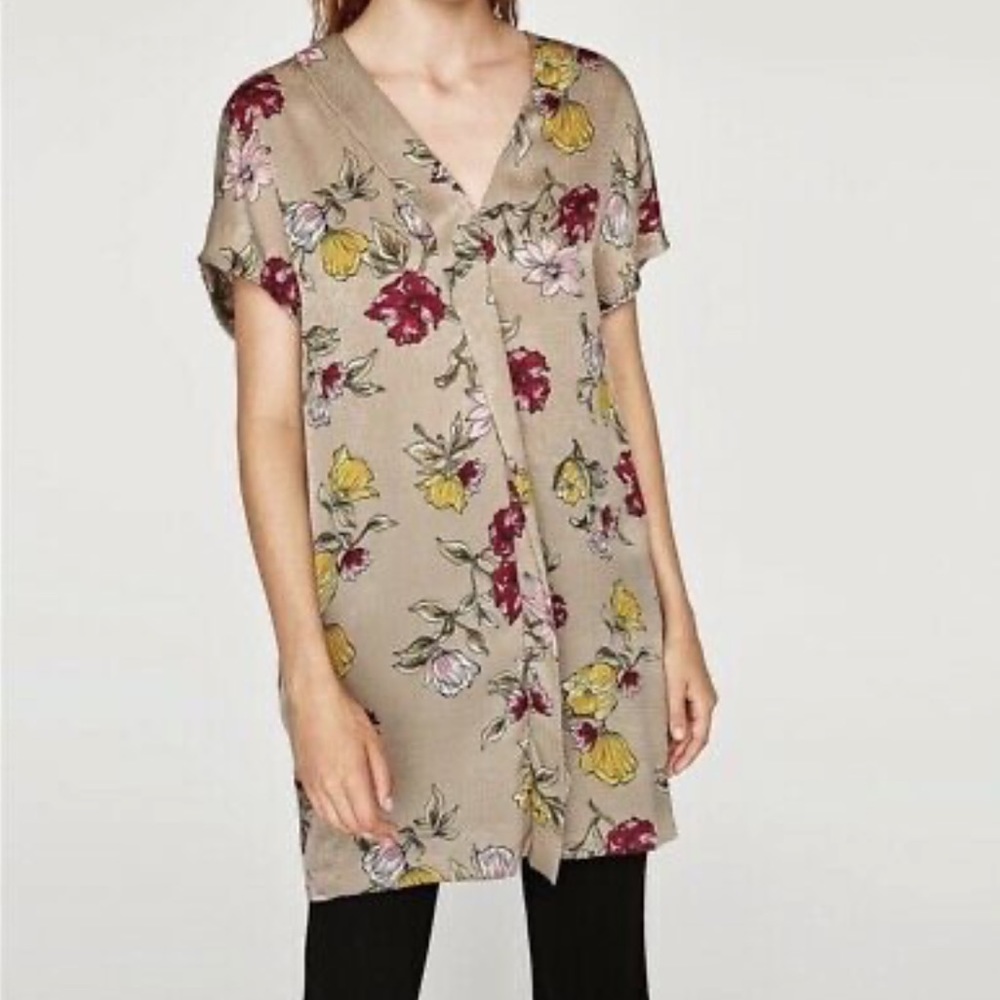 Zara Floral Tunic Dress